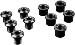 AbsoluteBLACKChainring Bolt Set - Short Bolts And Nuts Set Of 5