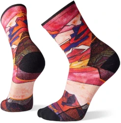 SmartwoolAthlete Edition Run Print Crew Socks