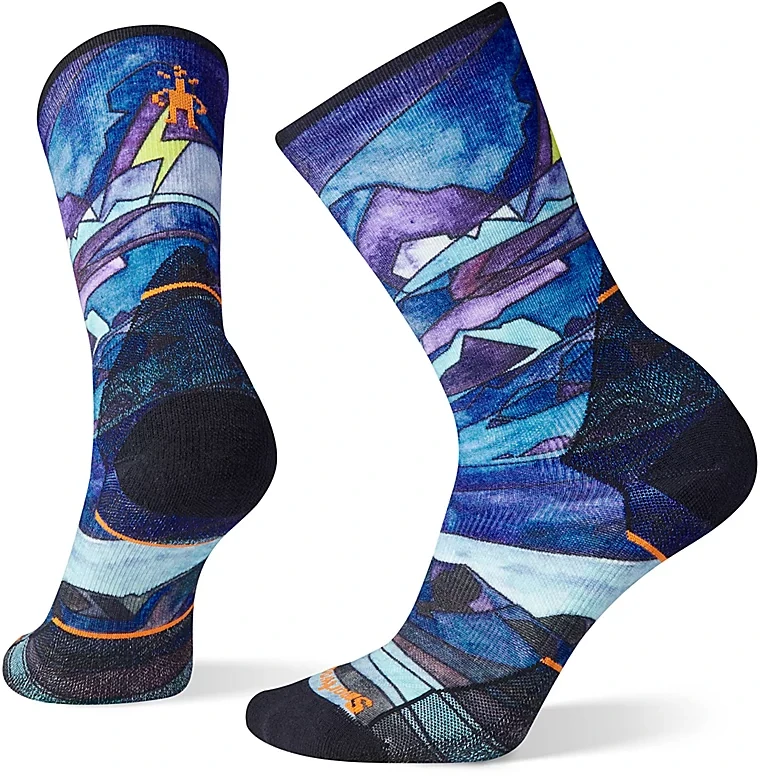 SmartwoolWomen's Athlete Edition Run Print Crew Socks