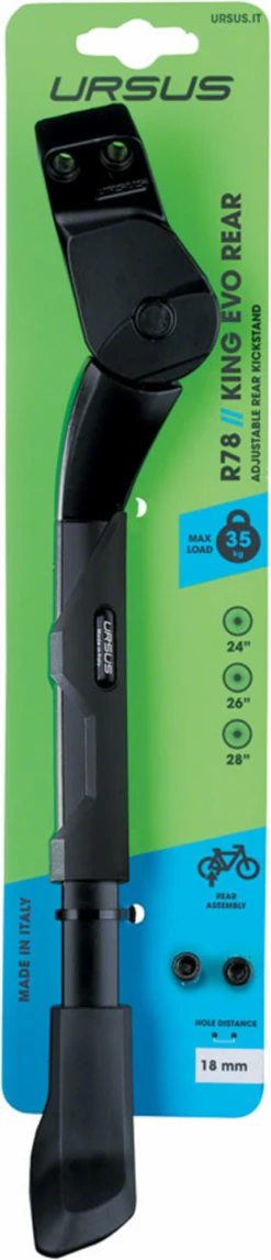 URSUSR78 - KING EVO REAR | Adjustable Rear Mount Kickstand With 18mm Plate